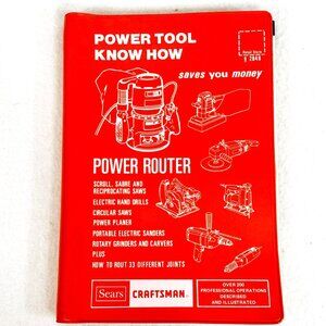 Vintage Sears Craftsman Power Tool Know How Manual (1982)